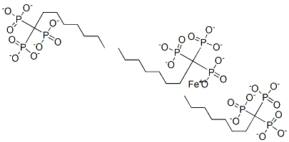 iron(2+) trioctyl triphosphonate 结构式