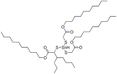 decyl 4-[[2-(decyloxy)-2-oxoethyl]thio]-4-octyl-7-oxo-8-oxa-3,5-dithia-4-stannaoctadecanoate,84030-44-4,结构式