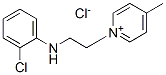 1-[2-[(2-chlorophenyl)amino]ethyl]-4-methylpyridinium chloride 结构式