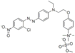 84041-72-5 4-[2-[[4-[(2-chloro-4-nitrophenyl)azo]phenyl]ethylamino]ethoxy]-N,N,N-trimethylanilinium methyl sulphate