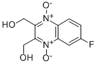 6-Fluoro-2,3-bis(hydroxymethyl)quinoxaline 1,4-di-N-oxide Structure