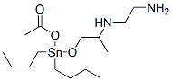acetoxy[2-[(2-aminoethyl)amino]propoxy]dibutyltin Struktur