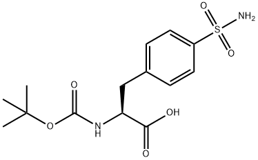 4-(AMINOSULFONYL)-N-BOC-L-PHENYLALANINE,84053-14-5,结构式