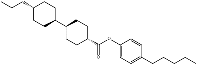 4-Pentylphenyl trans,trans-4'-propyl-1,1'-bicyclohexyl-4-carboxylate Structure