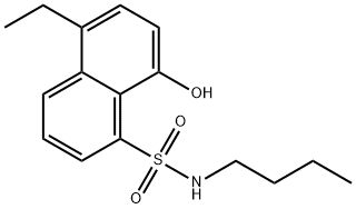 N-butyl-5-ethyl-8-hydroxynaphthalene-1-sulphonamide Structure