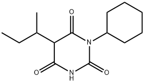 5-sec-Butyl-5-cyclohexylbarbituric acid Struktur