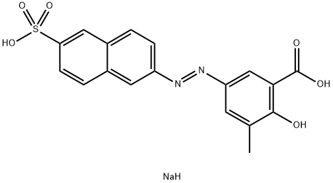 disodium 3-methyl-5-[(6-sulphonato-2-naphthyl)azo]salicylate,84100-01-6,结构式