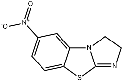 2,3-dihydro-6-nitroimidazo[2,1-b]benzothiazole 结构式