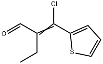 2-(chloro-2-thienylmethylene)butyraldehyde Structure