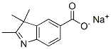 sodium 2,3,3-trimethyl-3H-indole-5-carboxylate Structure
