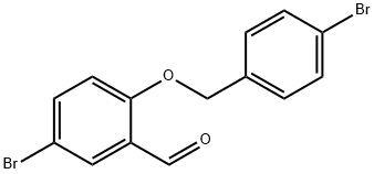 5-BROMO-2-[(4-BROMOBENZYL)OXY]BENZALDEHYDE 化学構造式