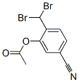 Benzonitrile, 3-(acetyloxy)-4-(dibromomethyl)-|