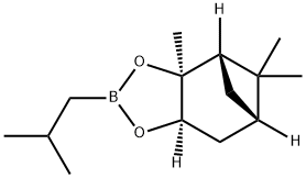 2-メチルプロパンボロン酸(1S,2S,3R,5S)-(+)-2,3-ピナンジオールエステル 化学構造式