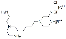 dichloro(N,N,N',N'-tetrakis(2-aminoethyl)-1,6-hexamethylenediamminediplatinum(II)) Structure