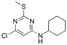 6-CHLORO-N-CYCLOHEXYL-2-(METHYLTHIO)PYRIMIDIN-4-AMINE 化学構造式