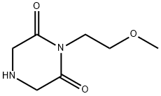 2,6-哌嗪二酮,1-(2-甲氧基)- 结构式