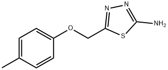 2-氨基-5-(4-甲基苯氧基甲基)-1,3,4-噻二唑,84138-77-2,结构式