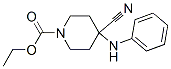 ethyl 4-cyano-4-(phenylamino)piperidine-1-carboxylate Struktur