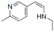 (Z)-N-ethyl-2-(6-methyl-3-pyridyl)vinylamine Structure