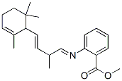 methyl 2-[[2-methyl-4-(2,6,6-trimethyl-2-cyclohexen-1-yl)-3-butenylidene]amino]benzoate|