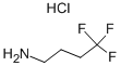 4,4,4-TRIFLUOROBUTYLAMINE HYDROCHLORIDE 化学構造式