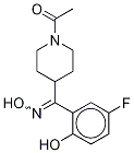 (E)-1-Acetyl-α-(5-fluoro-2-hydroxyphenyl)-N-hydroxy-4-piperidinemethanimine Structure