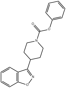 3-(4-Piperidinyl)-1,2-benzisoxazole N-CarbaMic Acid Phenyl Ester 结构式