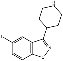 5-氟-3-(4-哌啶基)-1,2-苯并异噁唑盐酸盐, 84163-64-4, 结构式