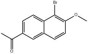2-ACETYL-5-BROMO-6-METHOXYNAPHTHALENE Struktur