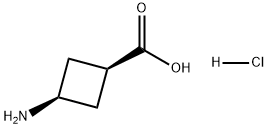 Cyclobutanecarboxylic acid, 3-amino-, hydrochloride, cis- Struktur