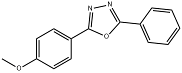 2-(4-METHOXYPHENYL)-5-PHENYL-1,3,4-OXADIAZOLE, 842-79-5, 结构式