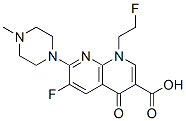 84209-33-6 6-fluoro-1-(2-fluoroethyl)-7-(4-methylpiperazin-1-yl)-4-oxo-1,8-naphth yridine-3-carboxylic acid