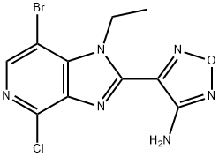 842144-07-4 4-(7-溴-4-氯-1-乙基-1H-咪唑并[4,5-C]吡啶-2-基)-1,2,5-噁二唑-3-胺