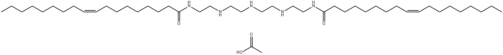 N,N'-[iminobis(ethyleneiminoethylene)]bis(stearamide) monoacetate,84215-60-1,结构式