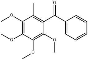 METHANONE, PHENYL(2,3,4,5-TETRAMETHOXY-6-METHYLPHENYL)- 化学構造式