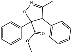 5-Isoxazolecarboxylic  acid,  4,5-dihydro-3-methyl-4,5-diphenyl-,  methyl  ester|