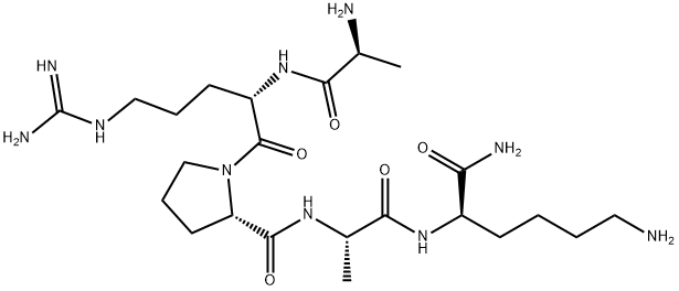 ALA-ARG-PRO-ALA-D-LYS-AMIDE TRIFLUOROACETATE SALT Structure