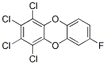 1,2,3,4-Tetrachloro-7-fluorodibenzo-p-dioxin,84245-14-7,结构式