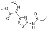 Methyl (Z)-alpha-(methoxyimino)-2-((1-oxopropyl)amino)-4-thiazoleaceta te Struktur