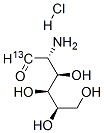 D-[1-13C]葡萄糖胺盐酸盐 结构式