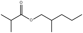 2-メチルプロパン酸2-メチルペンチル 化学構造式