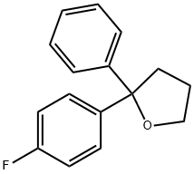 2-(4-fluorophenyl)tetrahydro-2-phenylfuran  Structure