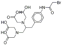 rac (Bromoacetamidophenylmethyl)ethylenediaminetetraacetic Acid,84256-91-7,结构式