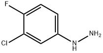 3-クロロ-4-フルオロフェニルヒドラジン 化学構造式
