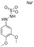 3,4-Dimethoxyphenylhydrazine-N'-sulphonic acid sodium salt,84292-93-3,结构式