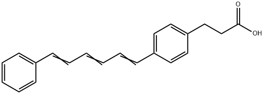 1,6-DIPHENYL-1,3,5-HEXATRIENE-4'-PROPIONIC ACID Struktur