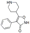 3(2H)-Isoxazolone,  4-phenyl-5-(4-piperidinyl)- Structure