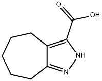 2,4,5,6,7,8-Hexahydrocyclohepta[c]pyrazole-3-carboxylicacid 化学構造式