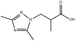 3-(3,5-DIMETHYL-[1,2,4]TRIAZOL-1-YL)-2-METHYL-PROPIONIC ACID|3-(3,5-二甲基-1H-1,2,4-三唑-1-基)-2-甲基丙酸