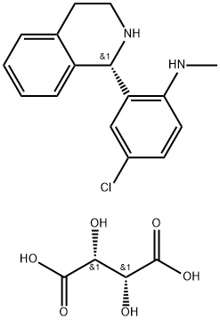 bis[(-)-1-[5-chloro-2-(methylamino)phenyl]-1,2,3,4-tetrahydroisoquinolinium] [R-(R*,R*)]-tartrate|